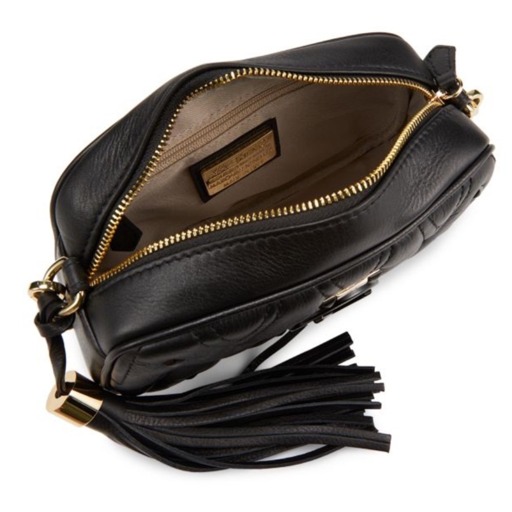 VALENTINO BY MARIO VALENTINO Bella Leather Camera Crossbody Bag black w/ rivets - Picture 2 of 12
